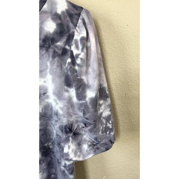 NWT Fashion Nova Puff Sleeve Tie Dye Mini Dress M - Picture 4 of 11